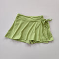 Sports Yoga Skirt Badminton Tennis Skirt Pants Half-Body Quick Drying Pocket Skirt Side Split Strap Skirt Pants for Outwear